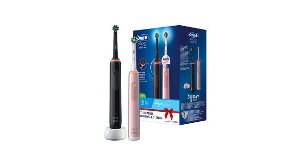 Набор зубных щеток Braun Oral-B Pro 3 3900N Black+Pink D505.533.3H фото
